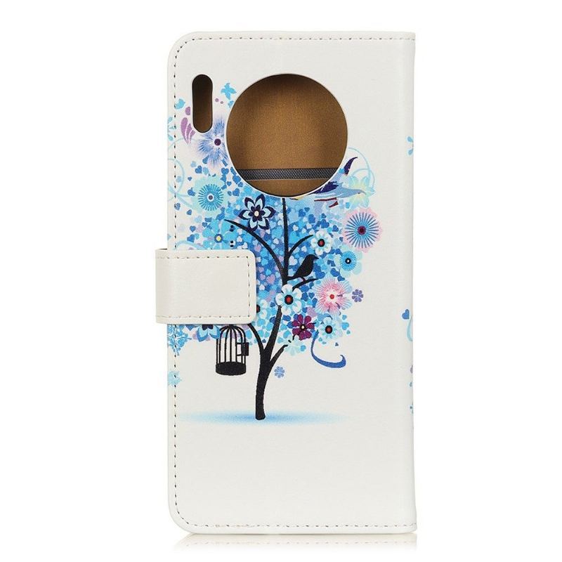 Etui Folio do Huawei Mate 30 Pro Niebieskie Drzewo