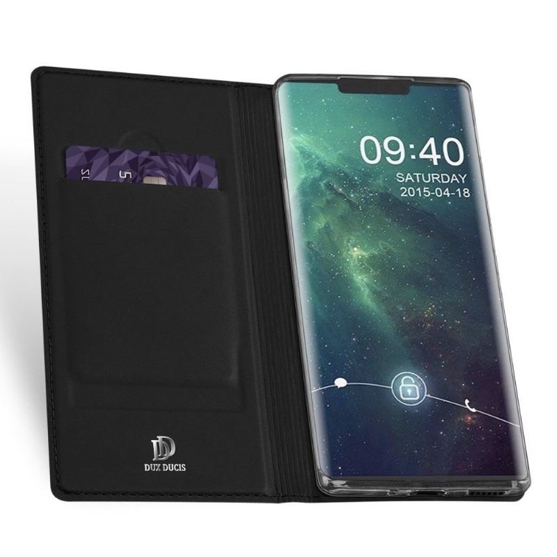 Etui Folio do Huawei Mate 30 Pro Obrzeża Satynowe Etui Na Karty