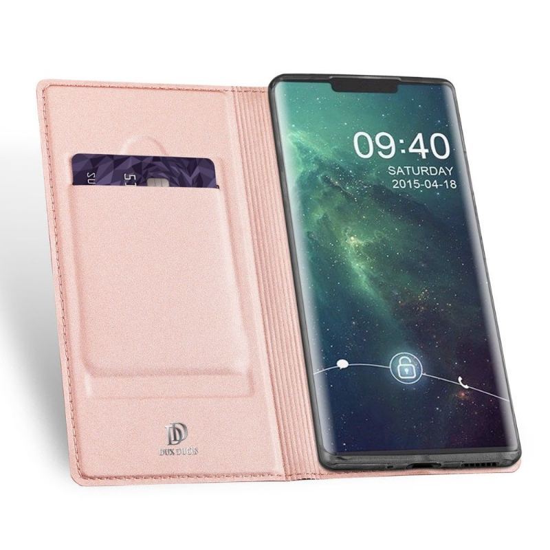 Etui Folio do Huawei Mate 30 Pro Obrzeża Satynowe Etui Na Karty