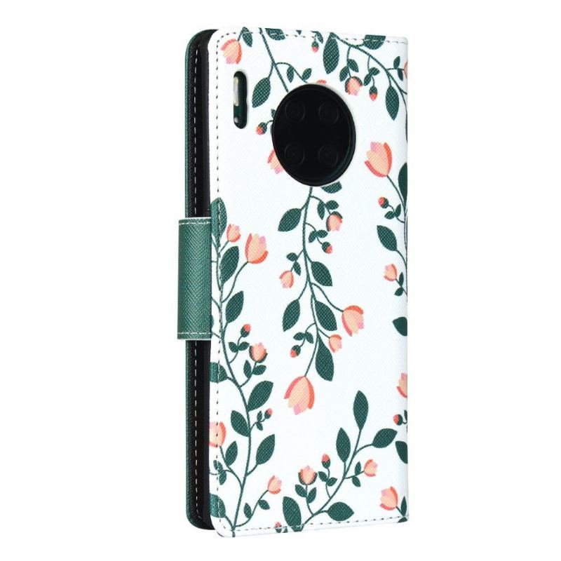 Etui Folio do Huawei Mate 30 Pro Virginia Wiosenne Kwiaty Ze Smyczą