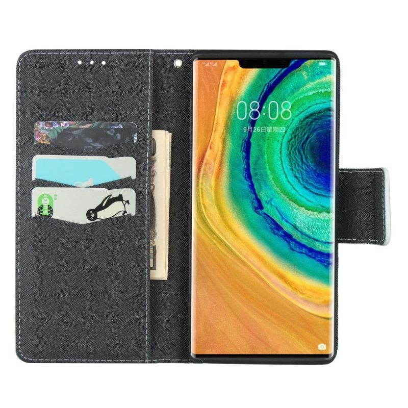 Etui Folio do Huawei Mate 30 Pro Virginia Wiosenne Kwiaty Ze Smyczą