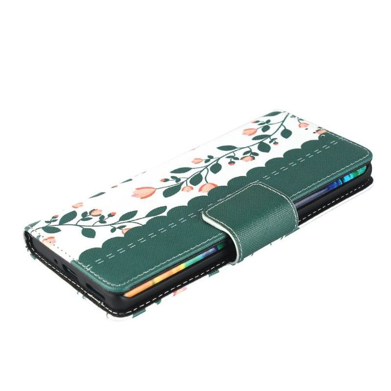 Etui Folio do Huawei Mate 30 Pro Virginia Wiosenne Kwiaty Ze Smyczą