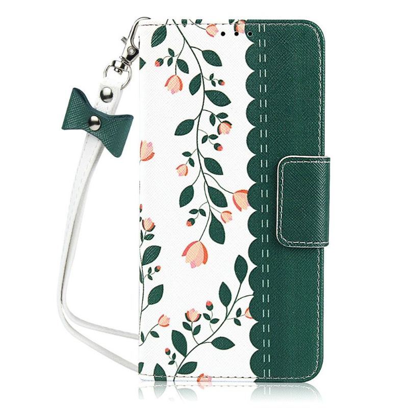 Etui Folio do Huawei Mate 30 Pro Virginia Wiosenne Kwiaty Ze Smyczą