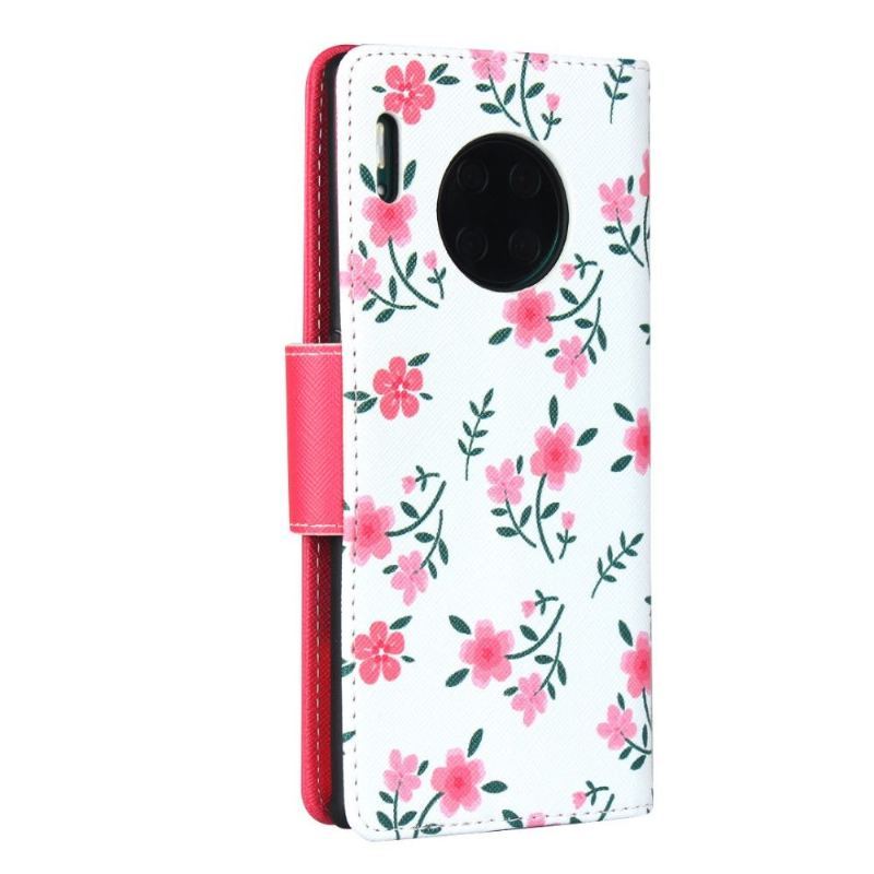 Etui Folio do Huawei Mate 30 Pro Virginia Wiosenne Kwiaty Ze Smyczą