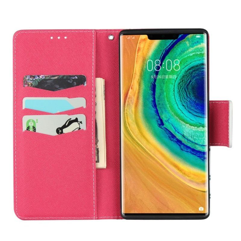 Etui Folio do Huawei Mate 30 Pro Virginia Wiosenne Kwiaty Ze Smyczą