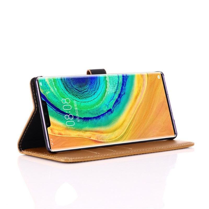 Etui Folio do Huawei Mate 30 Pro Ze Sztucznej Skóry W Stylu Retro