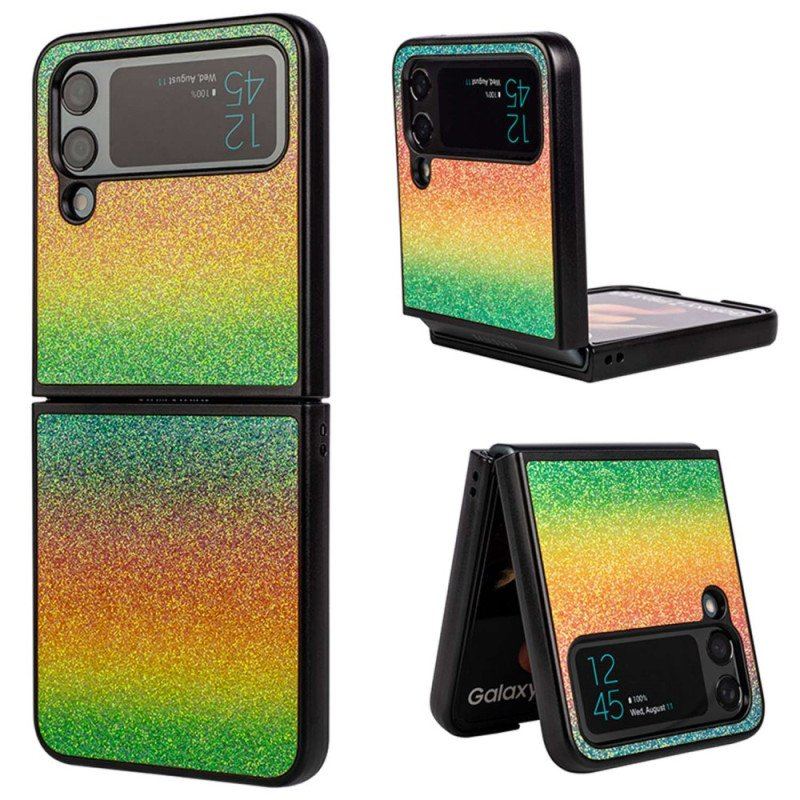 Etui do Samsung Galaxy Z Flip 4 Etui Folio Brokatowe Gradienty