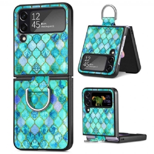 Etui do Samsung Galaxy Z Flip 4 Etui Folio Fantazja Z Pierścionkiem Caseneo