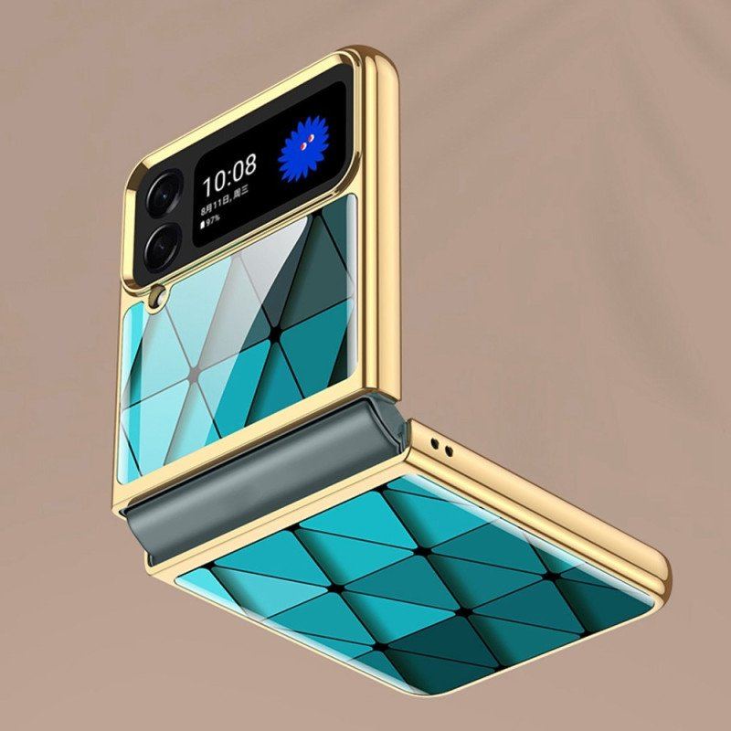 Etui do Samsung Galaxy Z Flip 4 Etui Folio Gkk Abstrakcyjne Szkło Hartowane