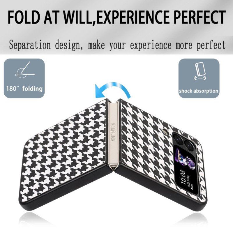 Etui do Samsung Galaxy Z Flip 4 Etui Folio Houndstooth