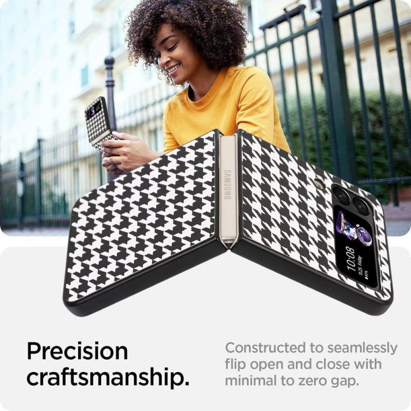 Etui do Samsung Galaxy Z Flip 4 Etui Folio Houndstooth