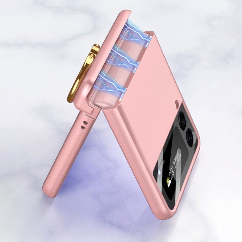 Etui do Samsung Galaxy Z Flip 4 Etui Folio Jednolity Kolor Z Pierścieniem Gkk