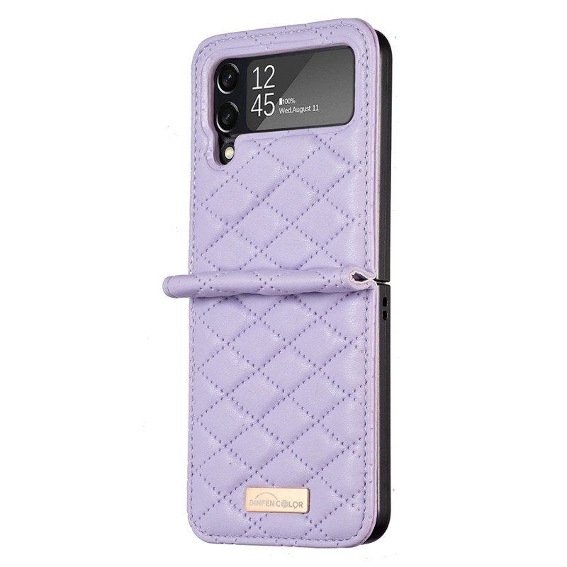 Etui do Samsung Galaxy Z Flip 4 Etui Folio Kolor Pikowany Binfen