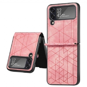 Etui do Samsung Galaxy Z Flip 4 Etui Folio Linie Geometryczne