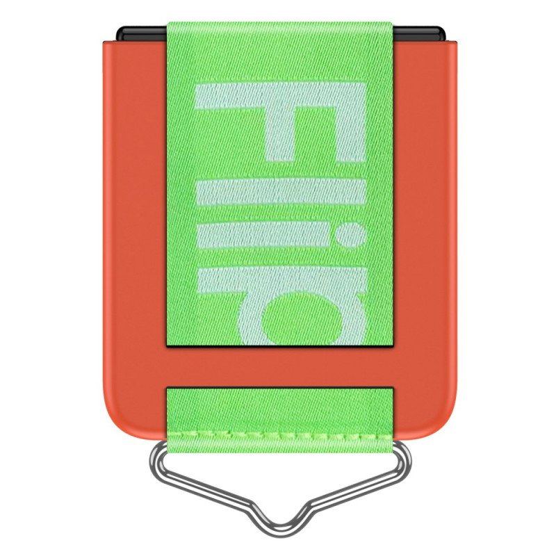 Etui do Samsung Galaxy Z Flip 4 Etui Folio Litery Pierścionka I Paska