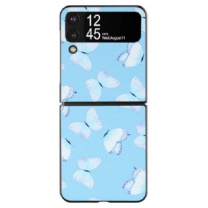 Etui do Samsung Galaxy Z Flip 4 Etui Folio Motyle Ze Sztucznej Skóry