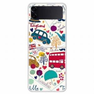 Etui do Samsung Galaxy Z Flip 4 Etui Folio Życie W Londynie