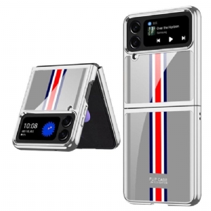 Etui do Samsung Galaxy Z Flip 4 Etui Folio Szkło Hartowane Trójkolorowe Gkk