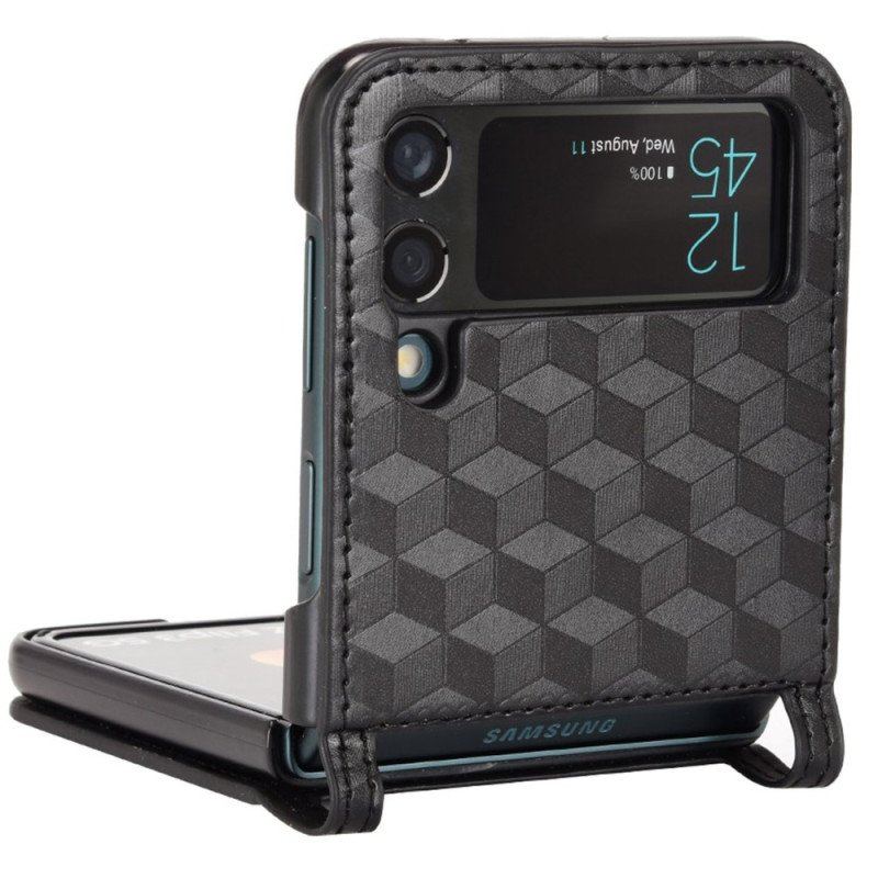 Futerały do Samsung Galaxy Z Flip 4 Etui Folio Sześcian 3d