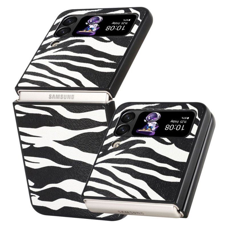 Futerały do Samsung Galaxy Z Flip 4 Etui Folio Zebra