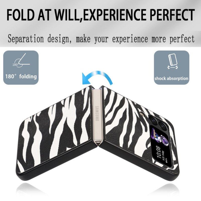 Futerały do Samsung Galaxy Z Flip 4 Etui Folio Zebra