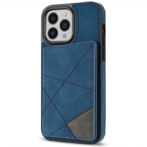 Etui Do iPhone 16 Pro Max Etui Na Karty Ze Wzorami Geometrycznymi