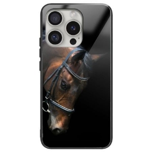 Etui Do iPhone 16 Pro Max Szkło Hartowane W Kształcie Głowy Konia