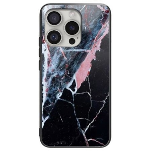 Etui Do iPhone 16 Pro Max Szkło Hartowane Z CZarnego Marmuru