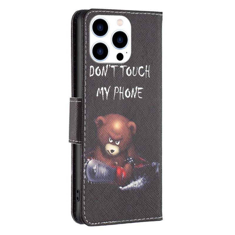 Etui Folio Do iPhone 16 Pro Max Niebezpieczny Niedźwiedź