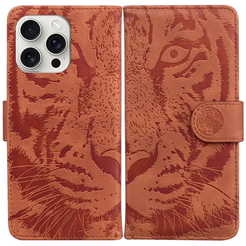 Etui Folio Do iPhone 16 Pro Max Ślad Tygrysa