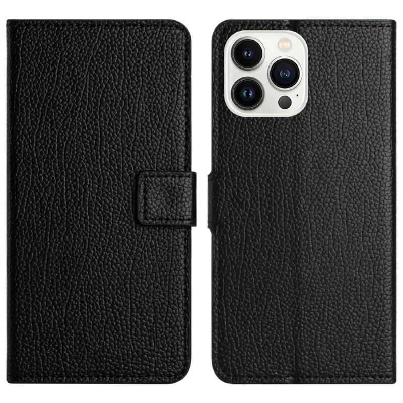 Etui Folio Do iPhone 16 Pro Max Tekstura Liczi