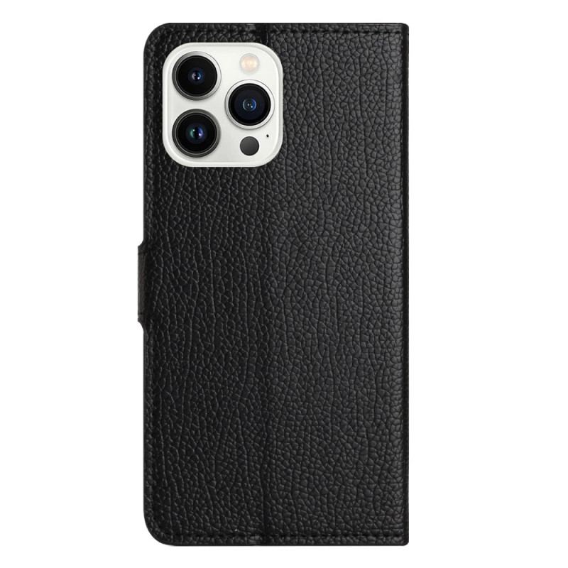 Etui Folio Do iPhone 16 Pro Max Tekstura Liczi