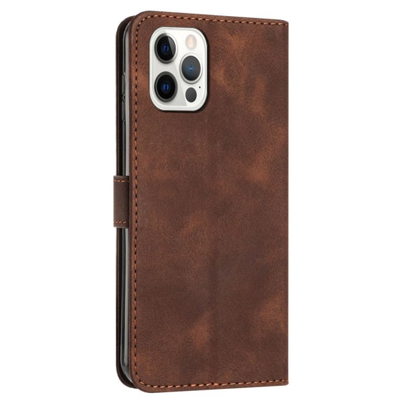 Etui Folio iPhone 16 Pro Max Geometryczny Wzór Paska Etui Ochronne