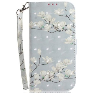 Etui Folio iPhone 16 Pro Max Magnolie Z Paskiem Etui Ochronne