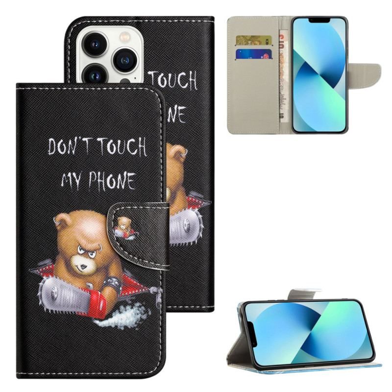 Etui Folio iPhone 16 Pro Max Niebezpieczny Niedźwiedź