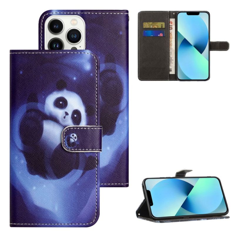 Etui Folio iPhone 16 Pro Max Pasek Kosmicznej Pandy