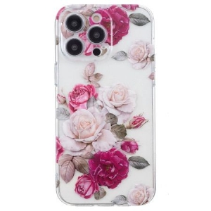 Etui iPhone 16 Pro Max Kolorowe Piwonie