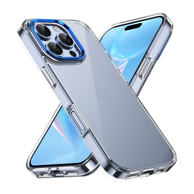 Etui iPhone 16 Pro Max Rama Aparatu Z Efektem Metalu