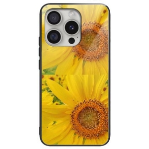 Etui iPhone 16 Pro Max Szkło Hartowane W Kształcie Słonecznika