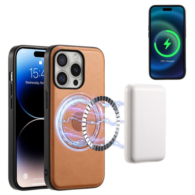 Futerały iPhone 16 Pro Max Etui Na Telefon Denior Magnetyczna Imitacja Skóry