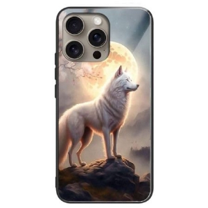 Futerały iPhone 16 Pro Max Etui Na Telefon Szkło Hartowane Moonlight Wolf