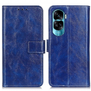 Etui Folio do Honor 90 Lite Lakierowane Z Widocznymi Szwami