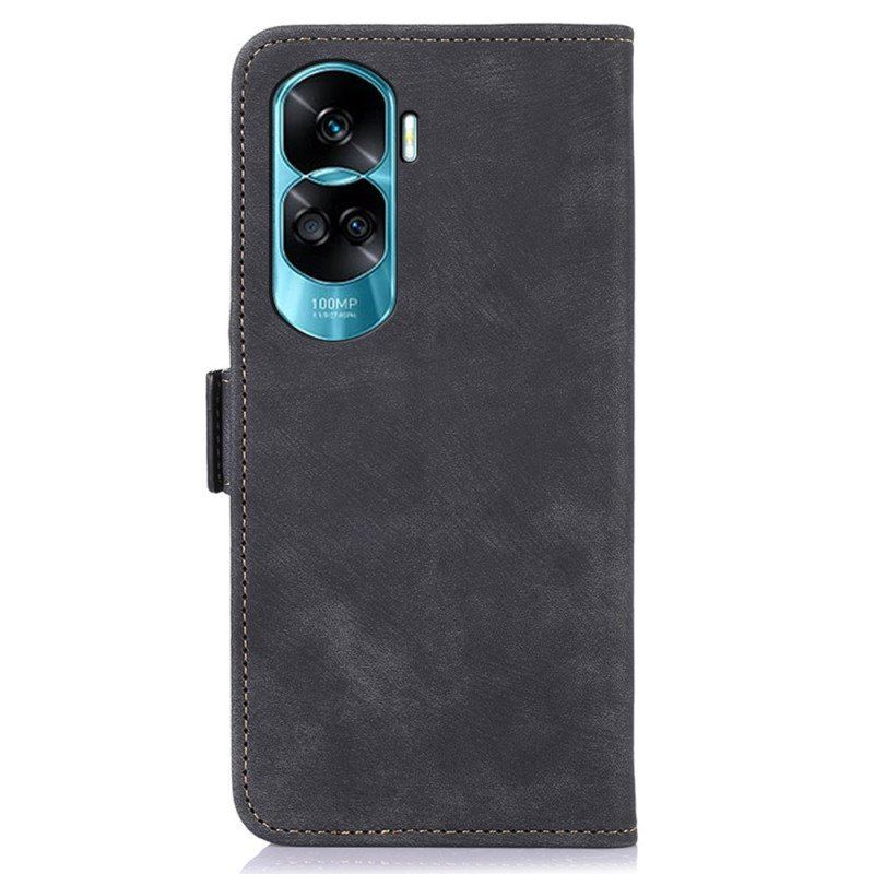 Etui Folio do Honor 90 Lite Zamszowy Styl Abeel