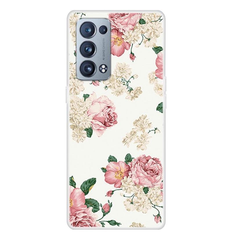 Etui do Oppo Reno 6 Pro 5G Kwiaty