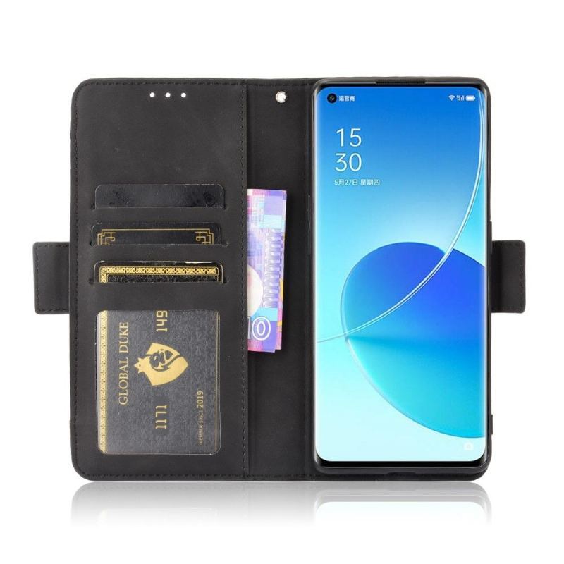 Etui Folio do Oppo Reno 6 Pro 5G Obrzeża Premium Z Posiadaczem Karty