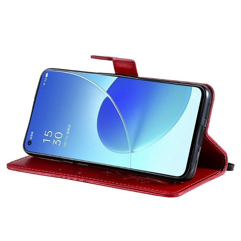 Etui Folio do Oppo Reno 6 Pro 5G Obsługa Funkcji Motyli