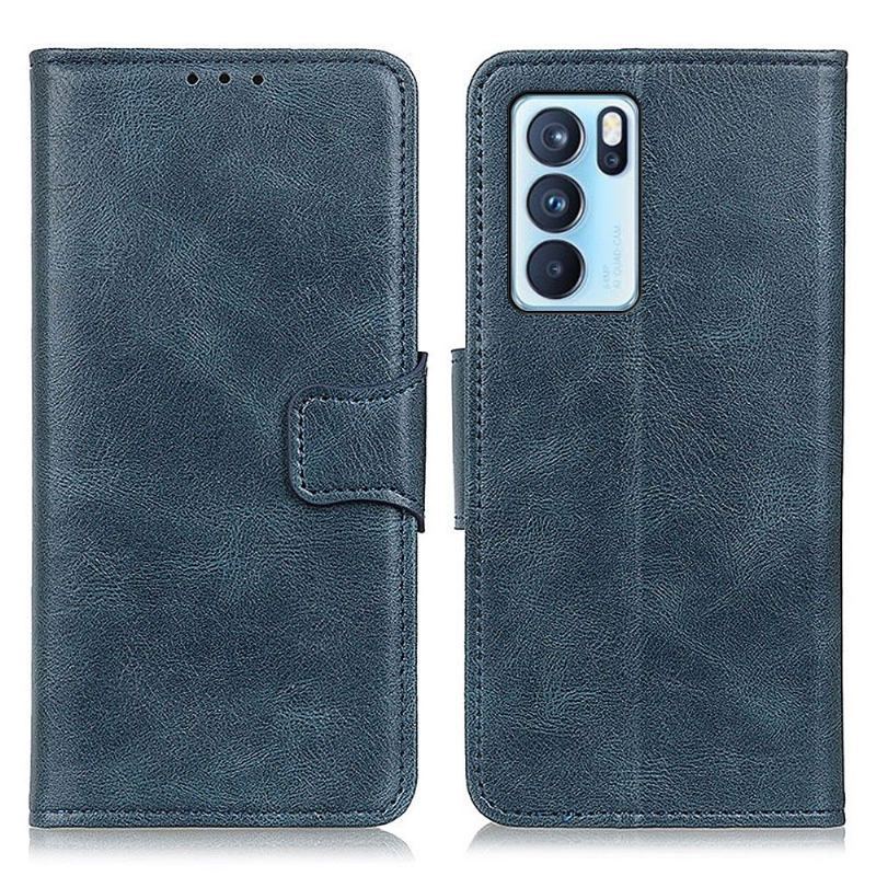 Etui Folio do Oppo Reno 6 Pro 5G Skórzany Futerał Faux Leather Folio Stand Funkcja