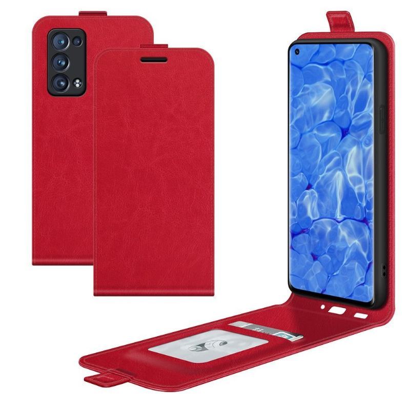 Etui Folio do Oppo Reno 6 Pro 5G Skórzany Futerał Ze Sztucznej Skóry W Pionie