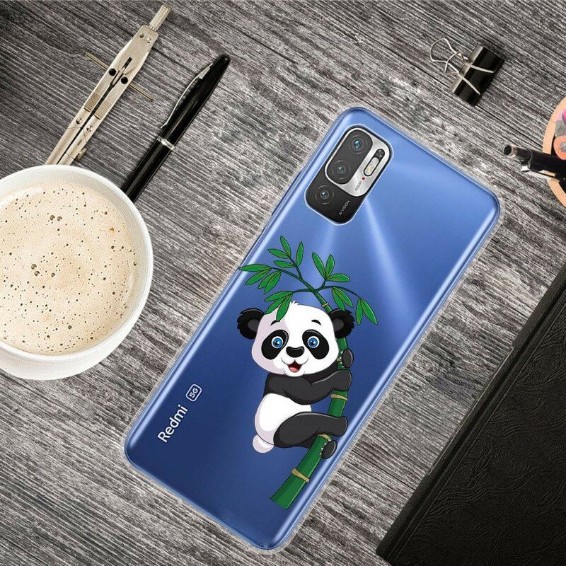 Etui do Xiaomi Redmi Note 10 5G Panda Na Bambusie