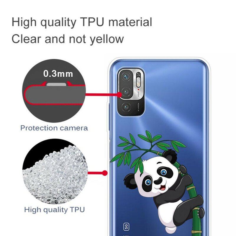 Etui do Xiaomi Redmi Note 10 5G Panda Na Bambusie